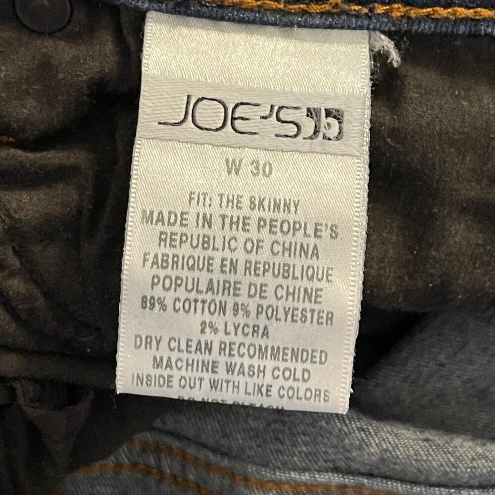 Joes Jeans The Skinny- Dark Wash Denim Jeans Size 30 - Picture 7 of 9